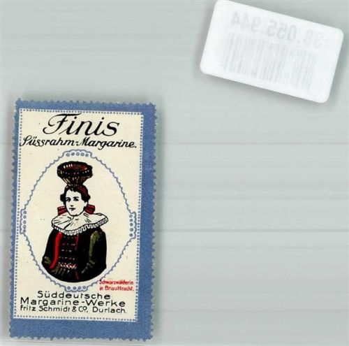Durlach Finis Margarine Schwarzwälder Tracht