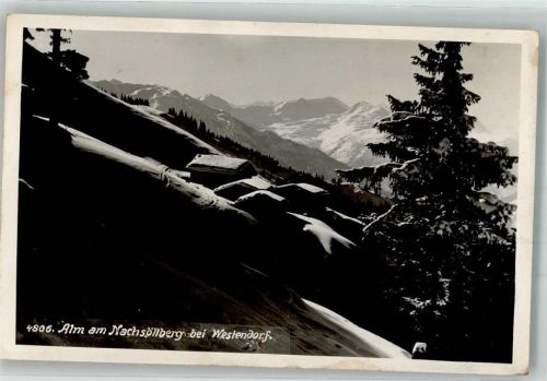 Westendorf 1940 Hüttenstempel Alm am Nachsöllberg