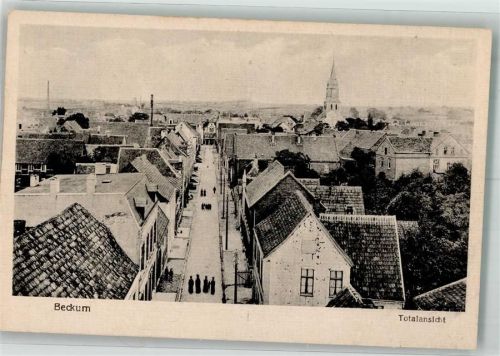 Beckum Panorama des Ortes mit St. Stephanus Kirche