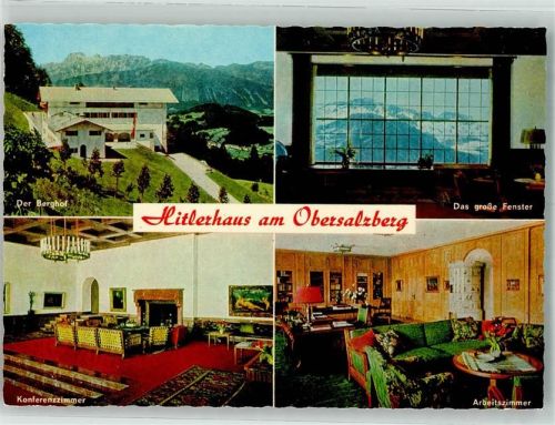 Obersalzberg Der Berghof Panoramafenster Konferenzzimmer Arbeitszimmer Verlag Zeitz Hüttenstempel