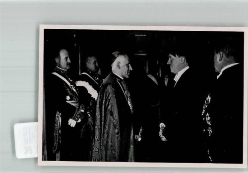 Sammelbild Der Führer beim Neujahrs-Diplomatenempfang mit dem Doyen des diplomatischen Korps Sammelwerk Nr. 15 Adolf Hitler Nr. 69 Gruppe 67