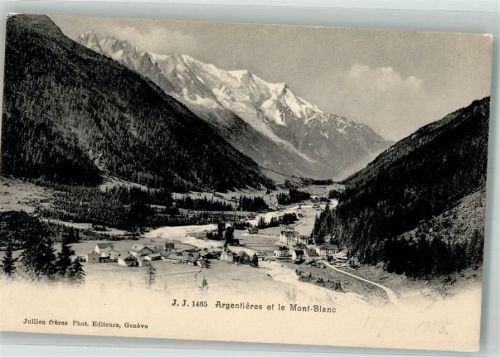 77390 Argentieres Foto AK Mont Blanc