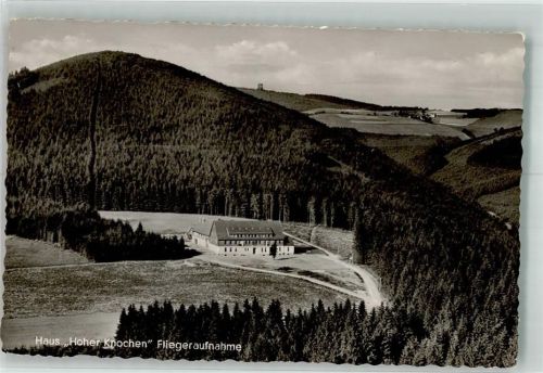 Oberkirchen Fliegeraufnahme Pension Haus Hoher Knochen