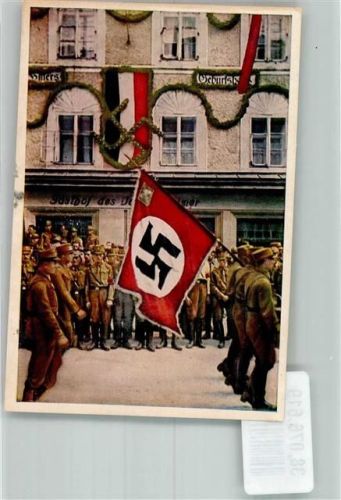 Braunau Sammelbild Hitlers Geburtshaus Album Nr. 8 Deutschland erwacht Nr. 1