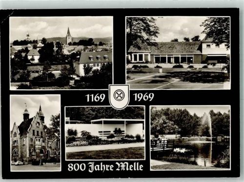 Melle 1969 800 Jahre Melle 1169 - 1969 Rathaus Wappen