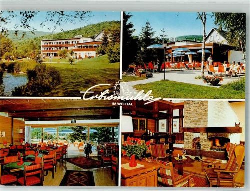 61276 W6395 Neuweilnau Foto AK Hotel Erbismühle