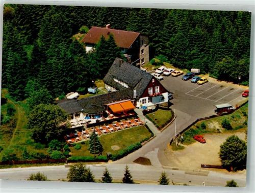 38707 W3396 Schulenberg im Oberharz Foto AK Fliegeraufnahme Gasthaus Hotel Das Tanneck