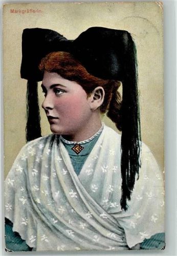 1912 Junge Frau in Markgräfler Tracht Verlag Gerhard Blümlein & Co. No. 21/12