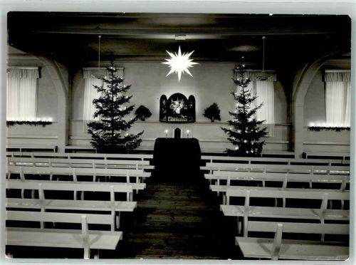 Ebersdorf Kirche Saal der Brüdergemeinde Weihnachten