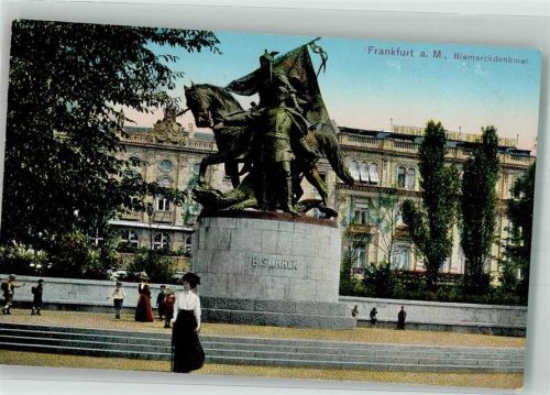 Frankfurt Denkmal des Reichskanzlers mit Pferd und Drachen Verlag Gerhard Blümlein & Co. No. 22/30