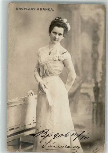 1906 Portrait der ungarischen Schauspielerin Nagylaky Aranka