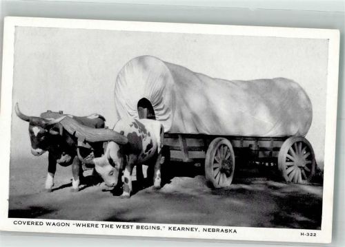 Modell eines Planwagens in Kearney Nebraska USA