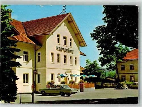 Maierhöfen 1971 Auto VW Käfer Gasthaus und Metzgerei Zur Post
