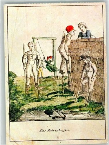 München Das Stelzenlaufen im Bayerischem Nationalmuseum Werbung Allianz Versicherungen