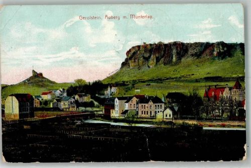 Gerolstein 1935 Bahnpost Andernach-Geroldstein Zug 483 Gasthaus Forsthaus Casselburg