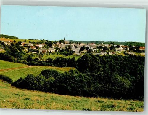 Espenschied Panorama des Ortes mit Sankt-Nikolaus-Kirche