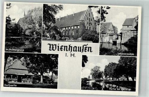 Wienhausen Wasser- Mühle Mühlengrund Kloster Aller Dorfpartie