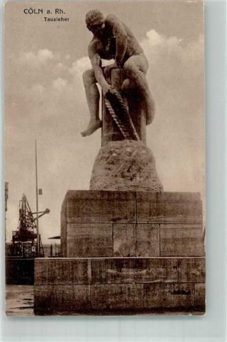 Köln Altstadt-Süd 101 1928 Tauzieher-Denkmal am Hafen
