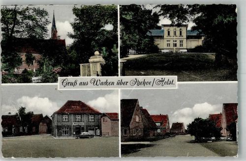 25596 W2211 Wacken 1952 Gebrauchsspuren Geschäft Denkmal Auto