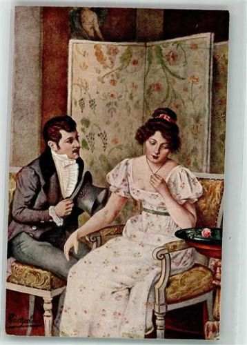 1918 sign. Priechenfried Liebesantrag Verlag Gustav Liersch Nr. 575