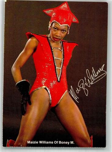 Maizie Williams von der Popband Boney M. Fotograf Didi Zill Rock / Pop Foto AK