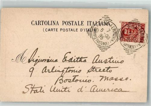 1898 Italienischer Lottoschein Gewinneinsatz 50 Cent
