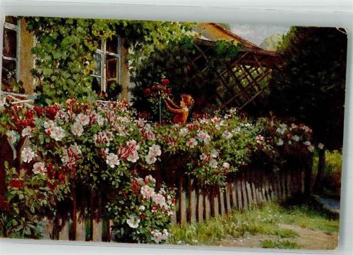 1918 sign. Mass Im Rosengarten PFB Nr. 6079