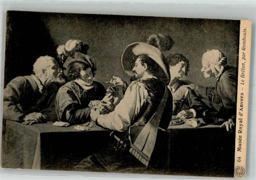 Antwerpen sign. Brelan Le par Rombouts Musee Royal