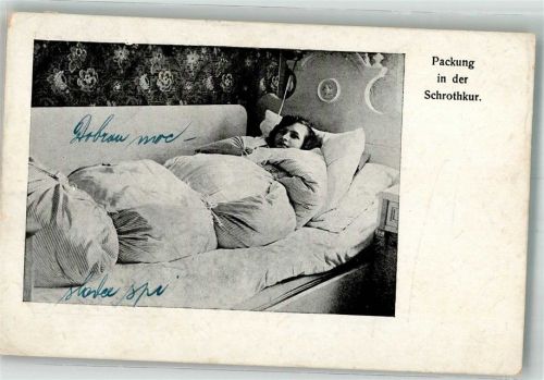 Packung in der Schrothkur Kur Foto AK