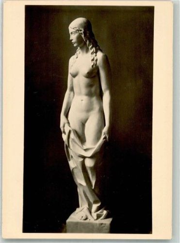Skulptur Junges Mädchen von Adolf Wagner von der Mühl Erotik