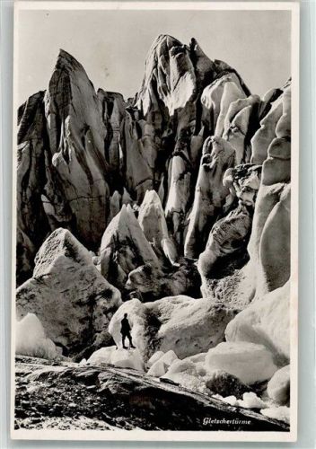 Gletschertürme Bergsteiger