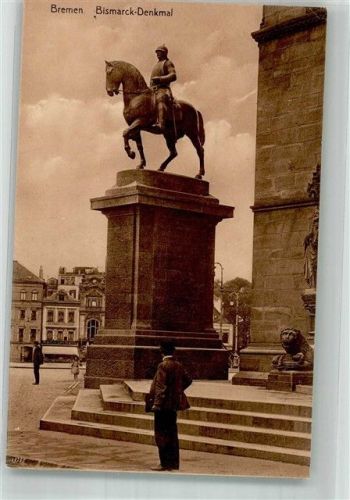 Bremen Reiterstatue auf Domshof und Marktplatz