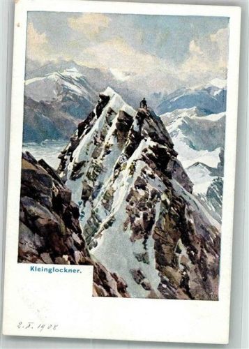 Grossglockner Bergsteiger auf dem Kleinglockner Compton, T. 1908 Künstlerkarte