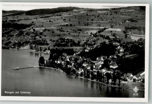 Wangen 1937 Fliegeraufnahme des Ortes am Bodensee