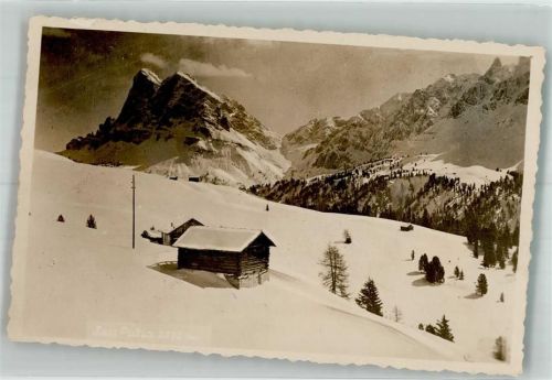 Brixen 1935 Winter Ort handschriftlich