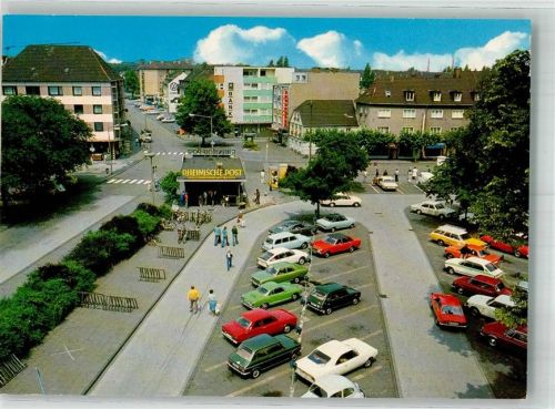 46535 W4220 Dinslaken Foto AK Neutorplatz mit Sparkasse