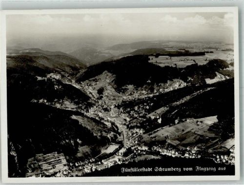 78144 W7230 Schramberg Foto AK Fliegeraufnahme