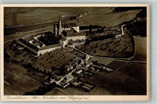 Neresheim Fliegeraufnahme Benediktinerabtei