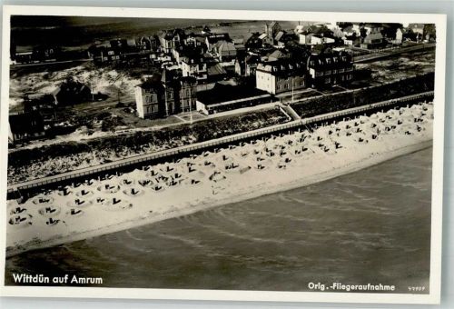 Wittdün 1939 Fliegeraufnahme von Ort und Strand
