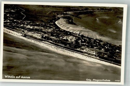Wittdün 1939 Fliegeraufnahme von Ort und Strand