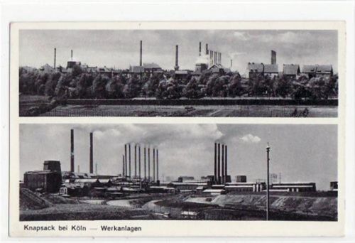 Knapsack bei Köln mit Werkanlagen ungelaufen Gute Erhaltung.