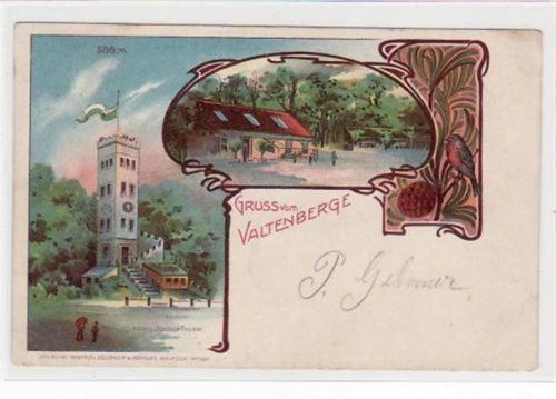 Neukirch Neukirch mit Gruss vom Valtenberg und König Johann - Thurm gelaufen von 1903. leichte Eckabschürfungen, leicht stockfleckig, sonst gut erhalten.
