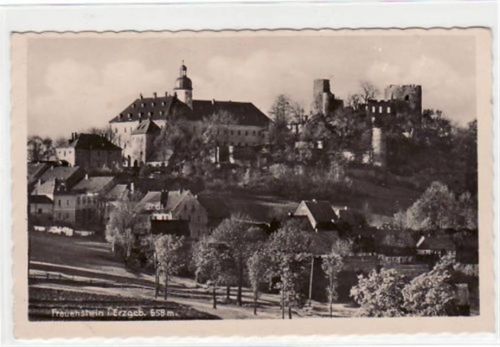 Frauenstein mit Blick auf das Schloß ungelaufen Gute Erhaltung.