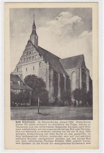 Bad Wilsnack. St. Nikolai - Kirche ungelaufen Gute Erhaltung.