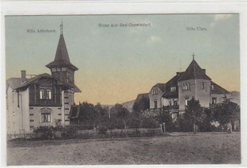 Bad-Oppelsdorf - Opolno Zdrój / Kreis Görlitz - Zgorzelec mit Villa Adlerhorst und Villa Clara ungelaufen Sehr gut erhalten.