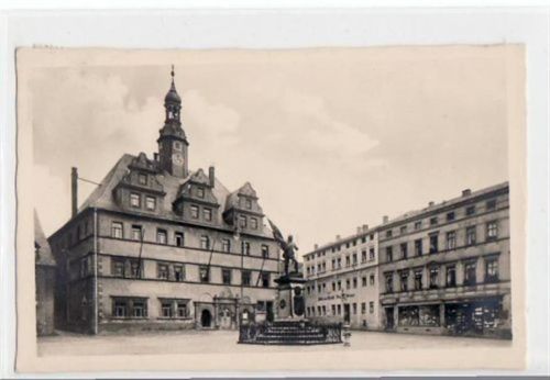 Penig Penig mit Markt gelaufen von 1933. Gute Erhaltung.