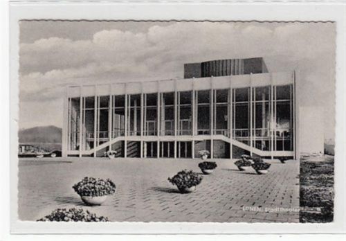 Lünen. Stadttheater gelaufen, 1959. Leichter Stempeldurchdruck, sonst gut erhalten