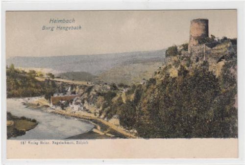 Heimbach. Burg Hengebach. ungelaufen um 1900 Gute Erhaltung.