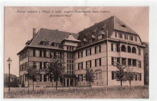 Berlin Zehlendorf, Dahlem mit Blick auf das Burkhardthaus ungelaufen Gute Erhaltung.