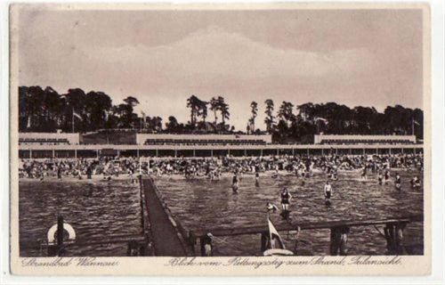 Berlin Zehlendorf mit Strandbad Wannsee gelaufen von 1931. Gute Erhaltung.